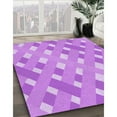 thumbnail image 3 of Ahgly Company Machine Washable Indoor Rectangle Transitional Violet Purple Area Rugs, 7' x 9', 3 of 7