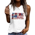 thumbnail image 2 of Mifsaly Womens Floral Patriotic Tank Tops Summer Sleeveless Graphic Tees 4Th Of July Crewneck Loose Fit Casual Lightweight Independence Day Shirts L, 2 of 5