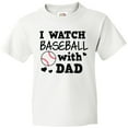 thumbnail image 3 of Inktastic I Watch Baseball with My Dad Youth T-Shirt, 3 of 5