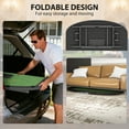 thumbnail image 4 of Soozier 72" Folding Poker Table, Portable 8 Player Blackjack Table, Green, 4 of 10