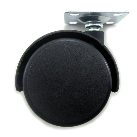 Cabinet Caster - Set of 4 Pcs Furniture Swivel Caster / Wheel Replacement Part for Chair/table/padestal (Dia 2 inches without brake)