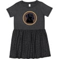 thumbnail image 3 of Inktastic Black Lab Dog Labrador Retriever Girls Toddler Dress, 3 of 5