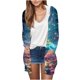 thumbnail image 1 of Cárdigan para mujer, blusa informal de manga larga con estampado y bolsillo, cárdigan con capucha, abrigo holgado de algodón de imitación para mujer, 1 of 4