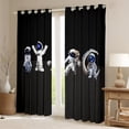 thumbnail image 2 of Homewish 3D Kawaii Astronaut Blackout Curtains Set of 2 (52x84 Each), Cartoon Planet Moon Window Curtains, Teens Kids Boys Girls Curtains and Drapes, Living Room Curtains Decor, 2 of 6