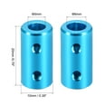 thumbnail image 3 of 5mm to 6mm Bore Rigid Coupling 20mm Length 10mm Diameter Aluminum Alloy Shaft Couplers Connector Light Blue, 3 of 3