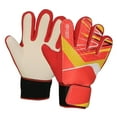 thumbnail image 1 of Guantes de portero de fútbol premium para adultos: máxima protección para los dedos y Rojo, 1 of 9