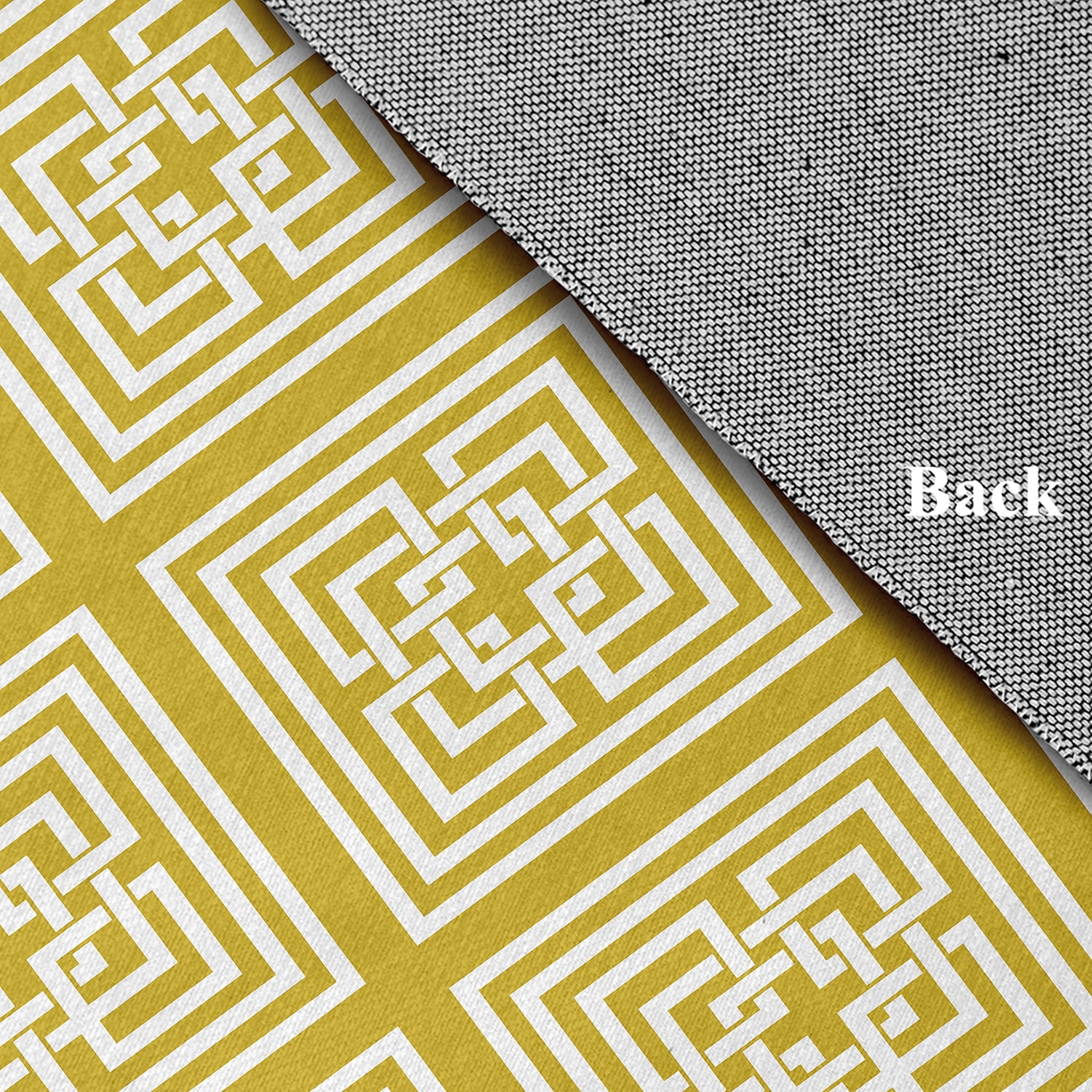 Simply Daisy 2' x 3' Mustard Greek New Key Rug
