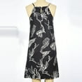 thumbnail image 4 of Sundresses for Women Casual Summer - Summer Dress for Women Halter Neck Dresses Tank Sleeveless Dress Beach Casual Floral Printed Mini Sundress, 4 of 7