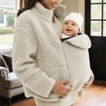 thumbnail image 5 of Maternity Winter Coat | 2-In-1 Zip-Up | Fall Winter Fleece Sweatshirt Warm Kids Carrier Jacket | for Daily Wear, 5 of 9