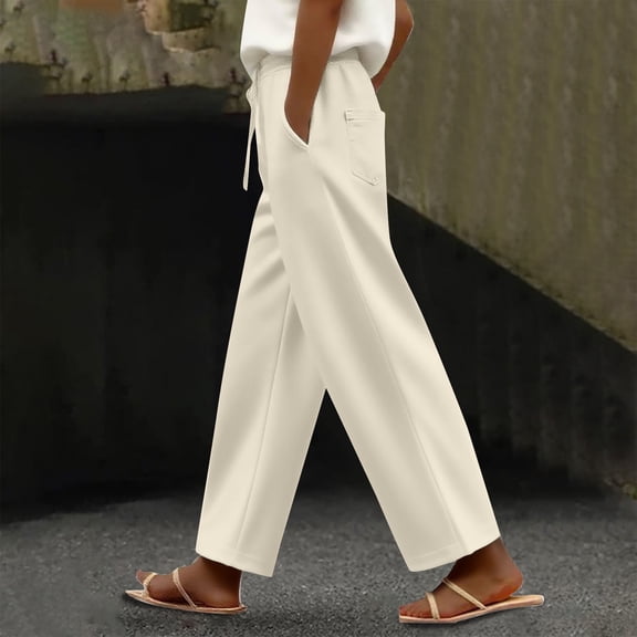 Womens Sweatpants Women's Autumn and Winter Fashion Plus Size Casual Sports Pants Fashion Clothing