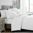 thumbnail image 2 of American Home Collection Comforter Set - Extra Soft Microfiber - 2 Piece Comforter and Pillow Sham Set - Twin/Twin XL, White, 2 of 8