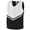 BLACK/WHITE/WHITE, variant on Augusta 9111A Girls Pride Shell - Red & White- Medium