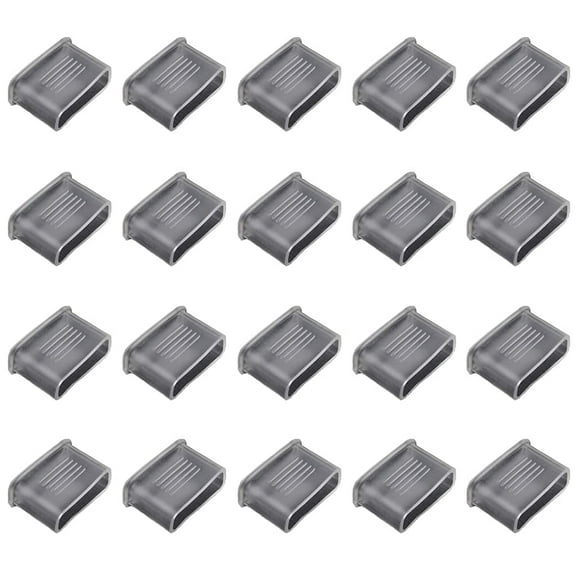 Holzlrgus 20 Pieces Whistle Covers Whistle Mouth Cover Whistle Mouth Grip Protector Cushion Whistle Mouth Grip Guard Protector Accessories for Referee Outdoor Whistles, Transparent