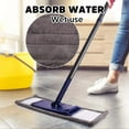 thumbnail image 2 of Dust Mop for Hardwood Floors, Microfiber Flat Mop with 2 Washable Pads, Wet Dry Mop for Laminate Tile Floor Cleaning, 2 of 4