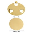 thumbnail image 2 of Yucurem Gold Stainless Steel Coasters with Holder, Modern Mirror Drink Decor Set of 6, Round Cup Coasters with Non-Slip EVA Base for Coffee Bar and Dining, 2 of 10