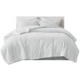 thumbnail image 1 of True North by Sleep Philosophy Laurie Jacquard Velour Comforter Set in Ivory, 1 of 11