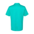 thumbnail image 3 of Adidas Mens 3-Stripes Chest Polo, M, Hi-Res Aqua/White, 3 of 3