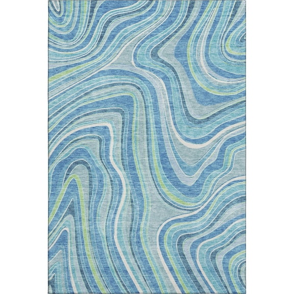 Dalyn Rugs Premium Machine Washable Mayfield AMF756 Blue 8' x 10' Rug