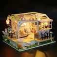 thumbnail image 5 of DIY hut handmade small house model creative assembly gift girl cute pink ins gift, fun puzzle, 5 of 5