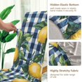 thumbnail image 5 of Yayeee 4 Pack Dining Chair Covers Stretch Parson Chairs Slipcovers Seat Protector, Cartoon Beige Lemon, 5 of 6