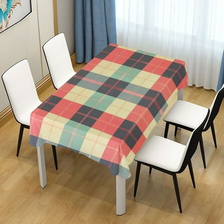 

ALAZA Plaid Grid Pattern Rectangle Tablecloth Tablecover Dinning Table Cloth 54 x72