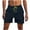 Navy, variant on HAOTAGS Men's Shorts, Elastic Waist Triangle Quick-dry Drawstring Pocket Loose Waterproof Shorts Black 2XL