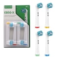 thumbnail image 2 of Hearth & Gear Compatible With Orebee Toothbrush Heads Toothbrush Four Piece Set Functional Universal Rotating Replacement Brush Heads Italian Toothpaste ning Pens for Teeth Bright Massage Shower Heads, 2 of 6