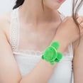 thumbnail image 4 of LRXIYODE 1Pack Turtle Plush Toy Slap Bracelet Green Color PP Cotton for Kids and Children, 4 of 7