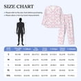 thumbnail image 4 of Honeii Cute Rabbit Pattern Mens Pajamas Set,2pcs Men's Lounge Long Sleeve Sleep Shirt and Pajama Bottoms Sleepwear Set,Mens Pjs Sets-X-Large, 4 of 7