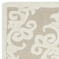 thumbnail image 5 of SAFAVIEH Bella Galena Damask Vines Wool Area Rug, Sand/Ivory, 4' x 6', 5 of 7