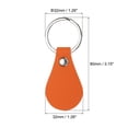 thumbnail image 2 of Uxcell Leather Key Fob Kit, PU Leather Key Fob Blanks and Key Rings for Laser Engraving, Orange 16 Pack, 2 of 6