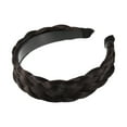 thumbnail image 6 of Unique Bargains 1 Pcs 1.61 Inch Wide Synthetic Hair Braided Headband Hair Hoop for Women and Girl Deep Brown, 6 of 7