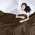 thumbnail image 3 of Sábana plana Utopia Bedding Queen Brown, suave microfibra cepillada, 3 of 9