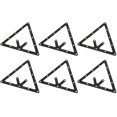 thumbnail image 1 of 6Pcs Billard Autocollant Pendule, Autocollant de Coup de Pied de Billard, Papier Film Matériel Billard Rack Autocollant Position Piscine Rack Triangle, Accessoires de Billard, 1 of 7