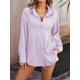 thumbnail image 5 of Camisas de Mujer con Botones, Camisa de Vestir de Larga, Blusa de Trabajo con Cuello Texturizado, Blusas Casuales Elegantes. Púrpura S, 5 of 9