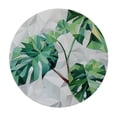 thumbnail image 4 of Acheng Palm Leaves Round Tablecloth, Tropical Jungle Palm Leaves with Charming Colors, Table Decoration for Banquet, Candy Buffet, and Dining Table 42-46, 4 of 8