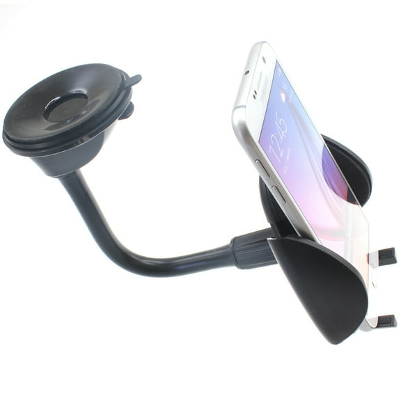 Dash Car Mount for HMD Vibe/Skyline - Windshield Holder Cradle Swivel Dock for HMD Vibe/Skyline