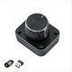 thumbnail image 1 of Controlador de Volumen Inalámbrico con una Sola Perilla y 3 Modos USB/2.4G/Bluetooth, Miniteclado con Cable de 2,4 G y Acceso Directo A Bluetooth, Color Negro, 1 of 5
