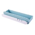 thumbnail image 1 of Estante de ducha de plástico sin perforaciones, organizador de ducha autoadhesivo de pared, azul/rosa, 1 of 7