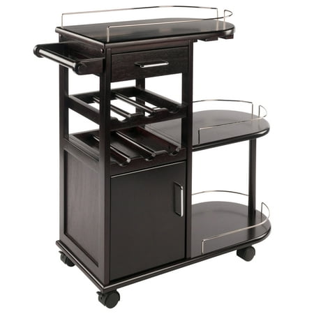 Winsome Wood Jimmy Entertainment Cart, Espresso Finish