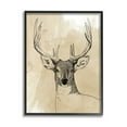 thumbnail image 2 of Stupell Industries Wild Buck Portrait Forest Animal Illustration Watercolor Pattern, 16 x 20, Design by Grace Popp, 2 of 5