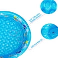 thumbnail image 2 of HTOOQ 3 Rings Kiddie Pool for Toddler, 48”X12”，Kids Swimming Pool, Inflatable Baby Ball Pit Pool (Blue), 2 of 7