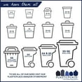 thumbnail image 4 of 4 Gallon Trash Bags │ 0.5 Mil │ White Garbage Can Liners │ 17" x 18" (250 Count), 4 of 4