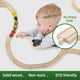 thumbnail image 4 of Juego de vías de tren de madera KitoyWood, 62 piezas con tren y grúa, 3-10Y, 4 of 6