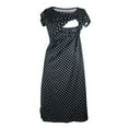 thumbnail image 2 of CHUANK Liquidation Vêtements de Maternité pour Femmes Dames Tenue de Maternité Multifonctionnelle Vêtements d'Allaitement Pois Col Rond Robe à Manches Courtes, 2 of 6