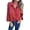 Red XXL, variant on Ice Silk Wrinkles Shirt Lapel Lantern Long Sleeve Single Breasted Office Work Tunic Tops Casual Loose Fit Blouse Daily Wear