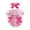 Pink, variant on Newborn Baby Girl Romper Mamas/Daddys Girl Bow Plaid Print Puff Sleeve Smocked Bubble Romper Jumpsuit Bodysuit Clothes(Light Pink,9-12 Months)