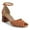 Brown, variant on YDN Women Peep Toe Woven Strappy Sandals Ankle Strap Mid Block Stacked Heels Comfortable Date Dress Pumps Size 6.5 Pale Turquoise