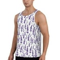 thumbnail image 2 of Bixox Lavender Flowers Pattern Men's Gym Tank Tops Workout Sleeveless T-Shirts Athletic Muscle Tank Training Bodybuilding Shirts,S-4XL, 2 of 7