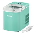 thumbnail image 1 of Costway Portable Ice Maker Machine Countertop 26LBS/24H LCD Display w/ Ice Scoop Green, 1 of 10